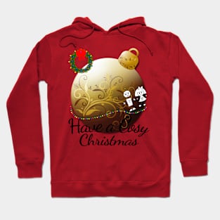 Have a Cosy Christmas with HKo and TRobot by Hidemi Woods Hoodie